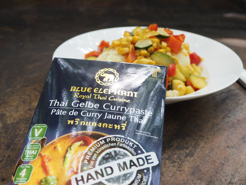 goodblog mit Blue Elephant: Kokos-Couscous mit Gelber Currypaste